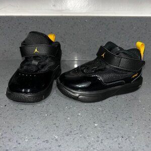 Nike Stay Loyal 3 Baby/Toddler Shoes FB9924-071, Black/White/Yellow Ochre 6C NEW